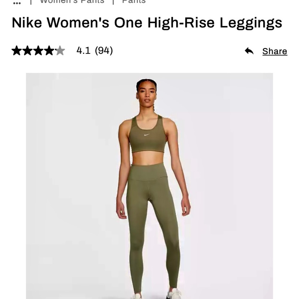 Nike New Dri-Fit 7/8 leggings—Medium*